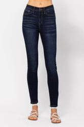 Judy Blue Full Size High Waist Handsand Skinny Jeans - Flattering & Chic Denim